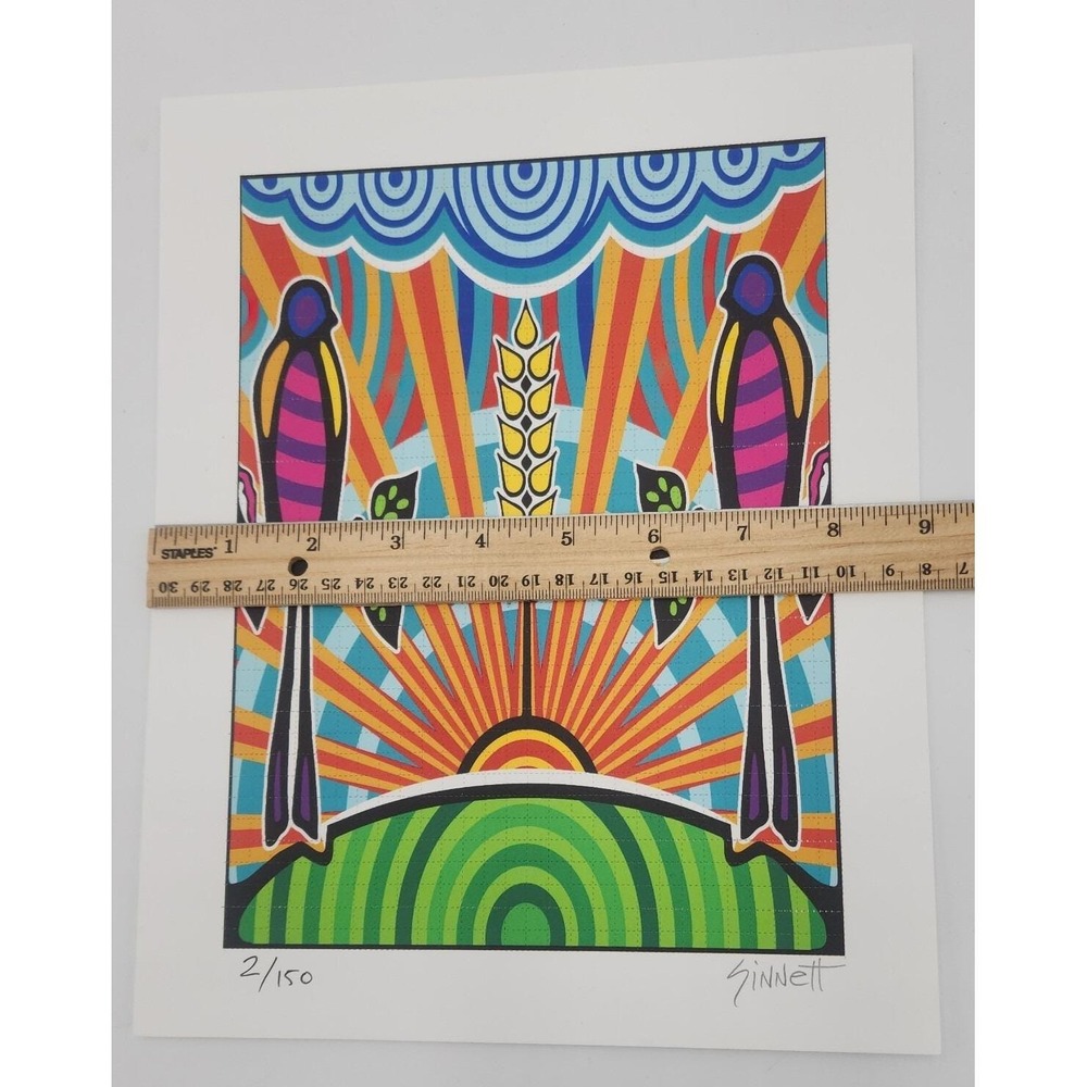 Rick Sinnett "Keepers of the‎ Wheat" signed blotter art print limited edition - Picture 6 of 7